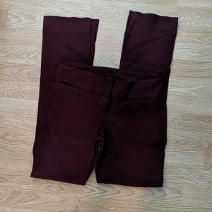 Wine red Limited straight leg pants